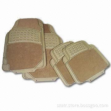PVC Car Mats, Available in Gray, Black and Tan